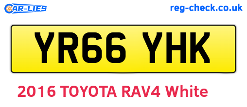 YR66YHK are the vehicle registration plates.
