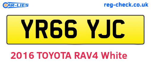 YR66YJC are the vehicle registration plates.