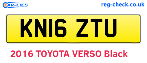 KN16ZTU are the vehicle registration plates.