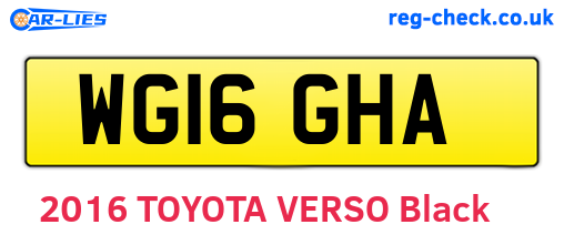 WG16GHA are the vehicle registration plates.