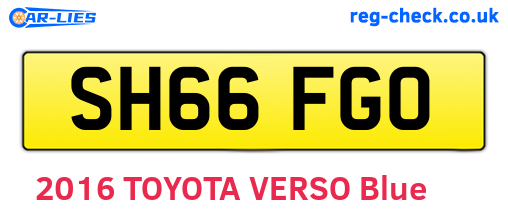 SH66FGO are the vehicle registration plates.