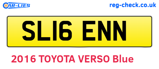 SL16ENN are the vehicle registration plates.