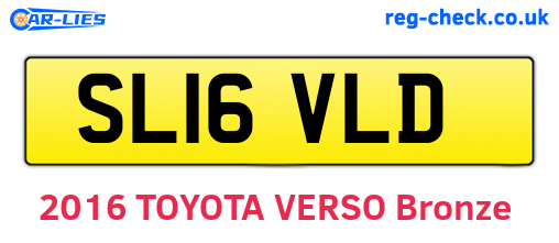 SL16VLD are the vehicle registration plates.