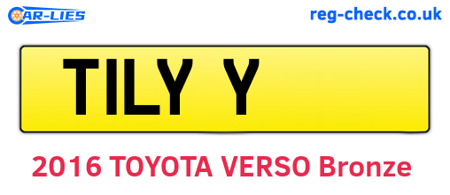 T1LYY are the vehicle registration plates.
