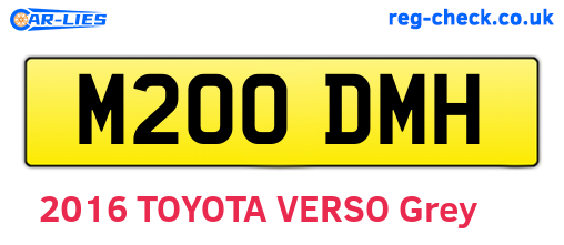 M200DMH are the vehicle registration plates.