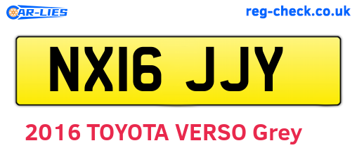 NX16JJY are the vehicle registration plates.