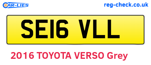 SE16VLL are the vehicle registration plates.