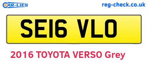 SE16VLO are the vehicle registration plates.