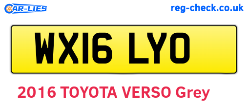 WX16LYO are the vehicle registration plates.