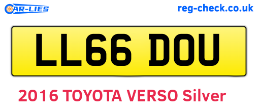LL66DOU are the vehicle registration plates.