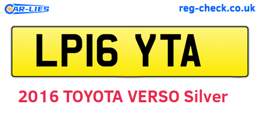 LP16YTA are the vehicle registration plates.