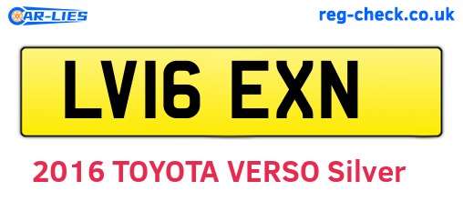 LV16EXN are the vehicle registration plates.