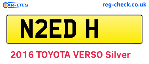 N2EDH are the vehicle registration plates.