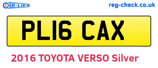PL16CAX are the vehicle registration plates.