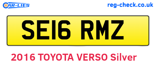 SE16RMZ are the vehicle registration plates.
