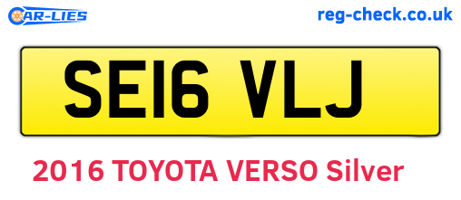 SE16VLJ are the vehicle registration plates.