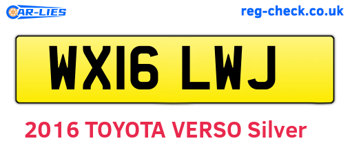 WX16LWJ are the vehicle registration plates.