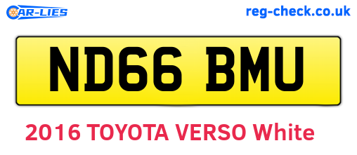 ND66BMU are the vehicle registration plates.