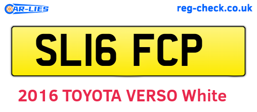 SL16FCP are the vehicle registration plates.