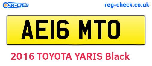 AE16MTO are the vehicle registration plates.