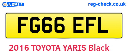 FG66EFL are the vehicle registration plates.