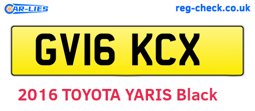 GV16KCX are the vehicle registration plates.