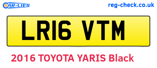 LR16VTM are the vehicle registration plates.