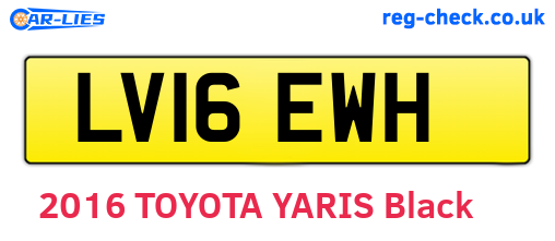 LV16EWH are the vehicle registration plates.