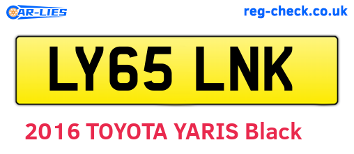 LY65LNK are the vehicle registration plates.