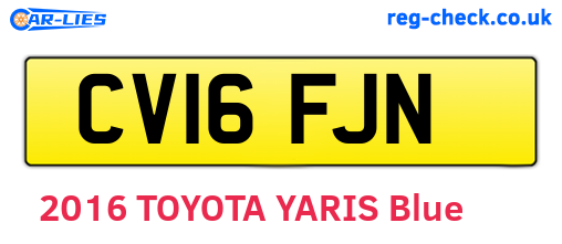 CV16FJN are the vehicle registration plates.