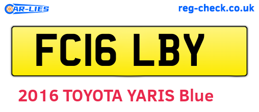 FC16LBY are the vehicle registration plates.