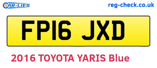 FP16JXD are the vehicle registration plates.