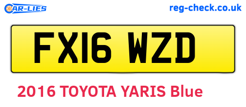 FX16WZD are the vehicle registration plates.