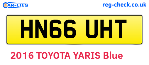 HN66UHT are the vehicle registration plates.