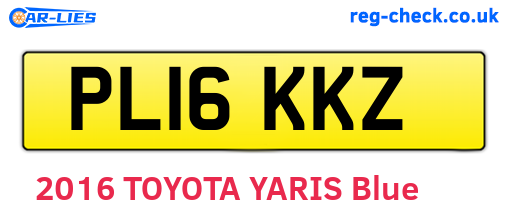 PL16KKZ are the vehicle registration plates.