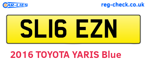 SL16EZN are the vehicle registration plates.