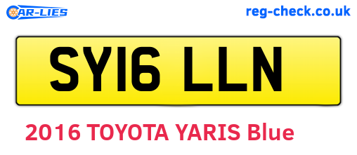 SY16LLN are the vehicle registration plates.