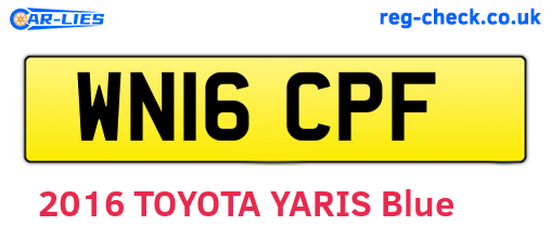 WN16CPF are the vehicle registration plates.