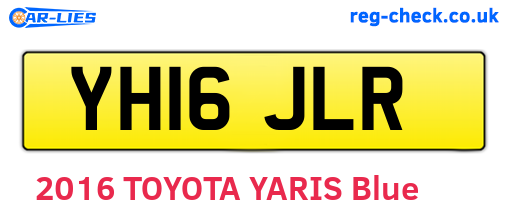 YH16JLR are the vehicle registration plates.