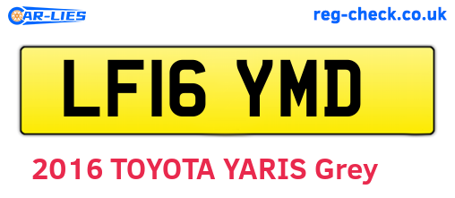 LF16YMD are the vehicle registration plates.
