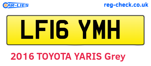 LF16YMH are the vehicle registration plates.