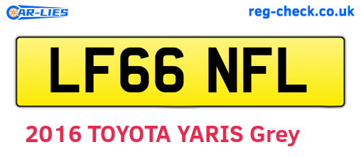 LF66NFL are the vehicle registration plates.