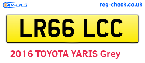LR66LCC are the vehicle registration plates.