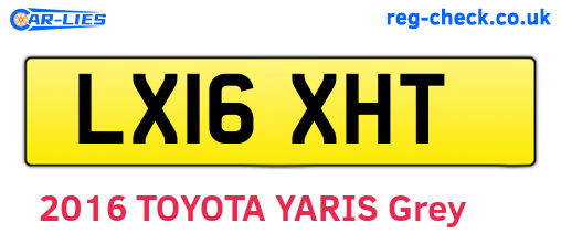 LX16XHT are the vehicle registration plates.