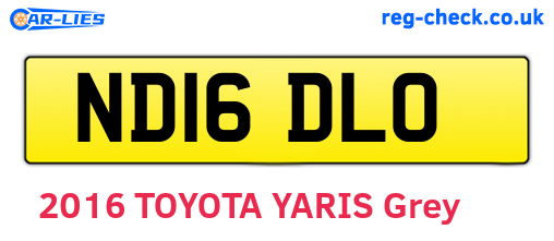 ND16DLO are the vehicle registration plates.