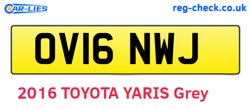 OV16NWJ are the vehicle registration plates.