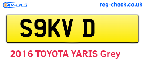 S9KVD are the vehicle registration plates.