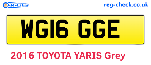 WG16GGE are the vehicle registration plates.