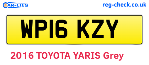 WP16KZY are the vehicle registration plates.