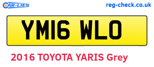 YM16WLO are the vehicle registration plates.